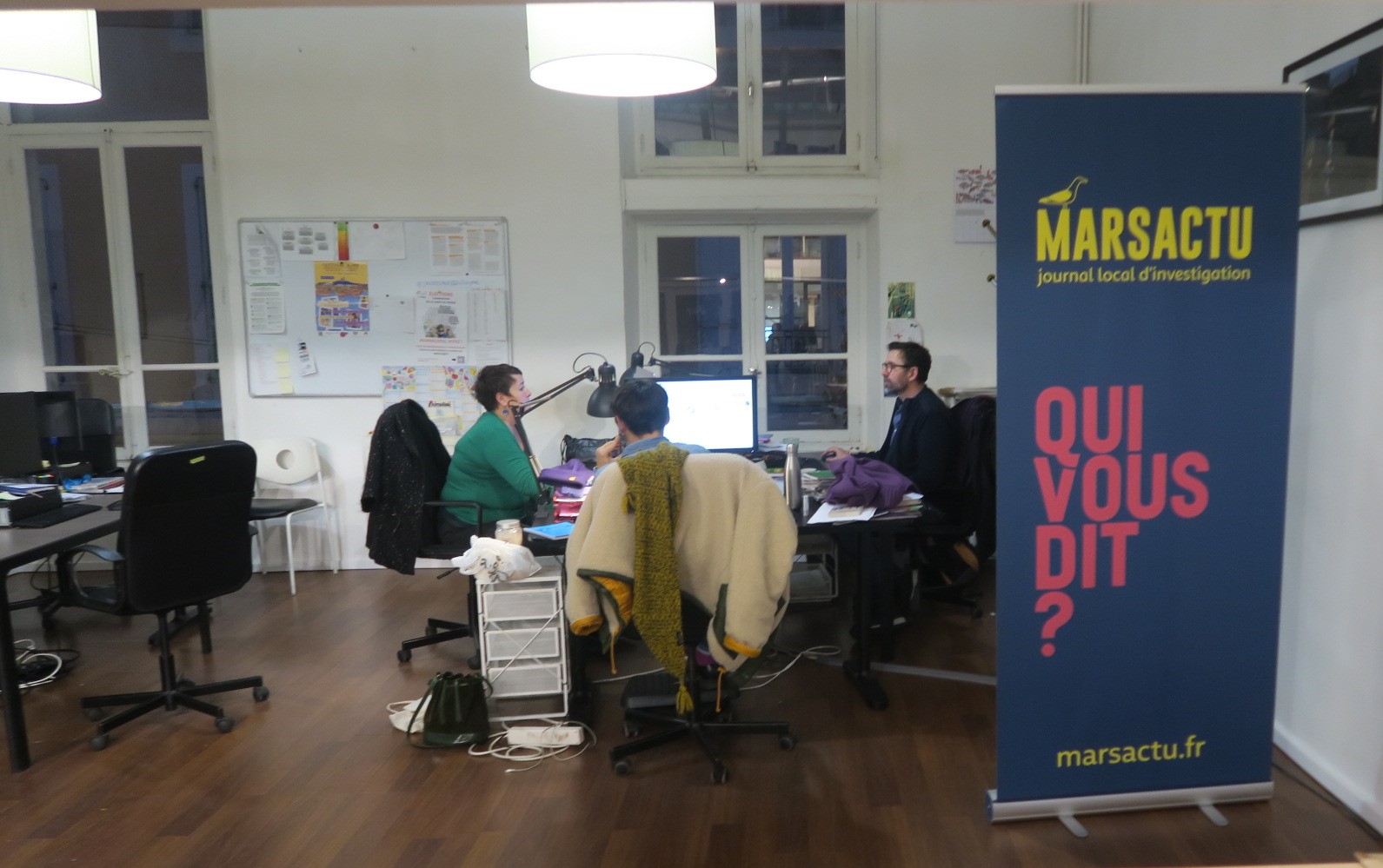 La rédaction de Marsactu. Photo : Nassem Saïd.