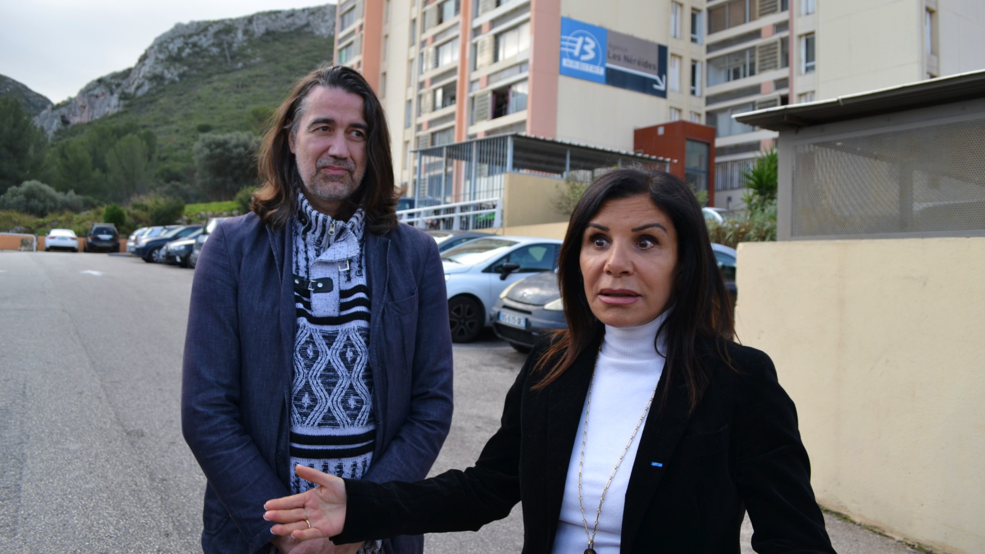 La présidente de 13 Habitat Nora Preziosi et le directeur général Frédéric Mignon. (Photo : ML)