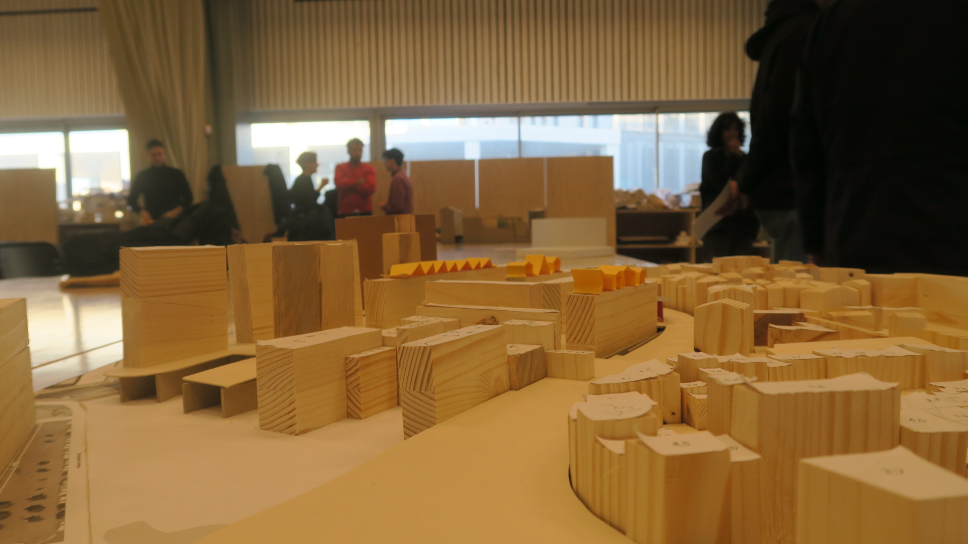 La maquette du parc Bellevue construite par les étudiantes. (Photo : B.G.)