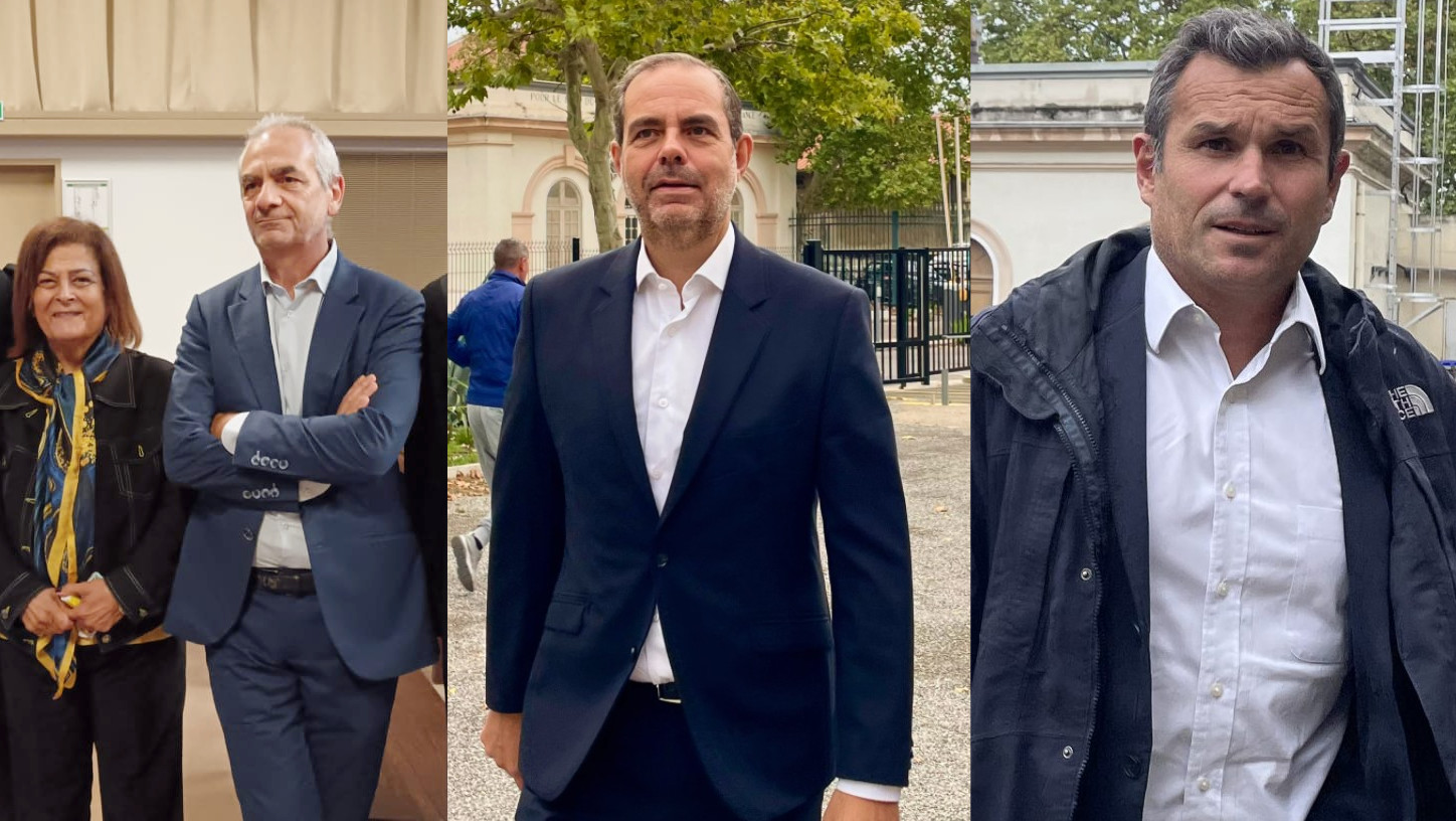 De gauche à droite : Marguerite Pasquini, Roland Cazzola, Yves Moraine et Julien Ravier. (Photos : Marsactu)