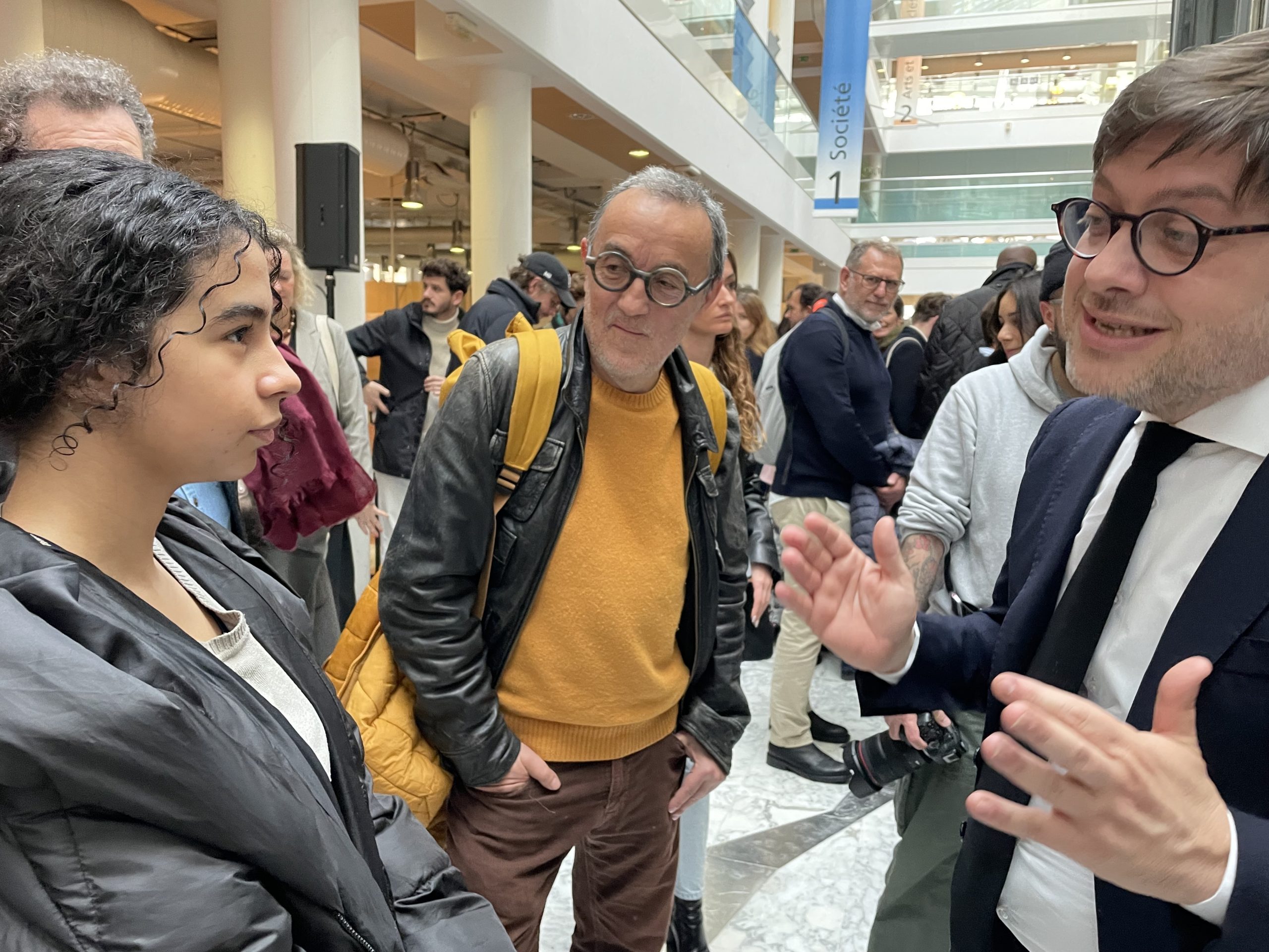 Ma discussion avec le maire de Marseille. Photo : Coralie Bonnefoy