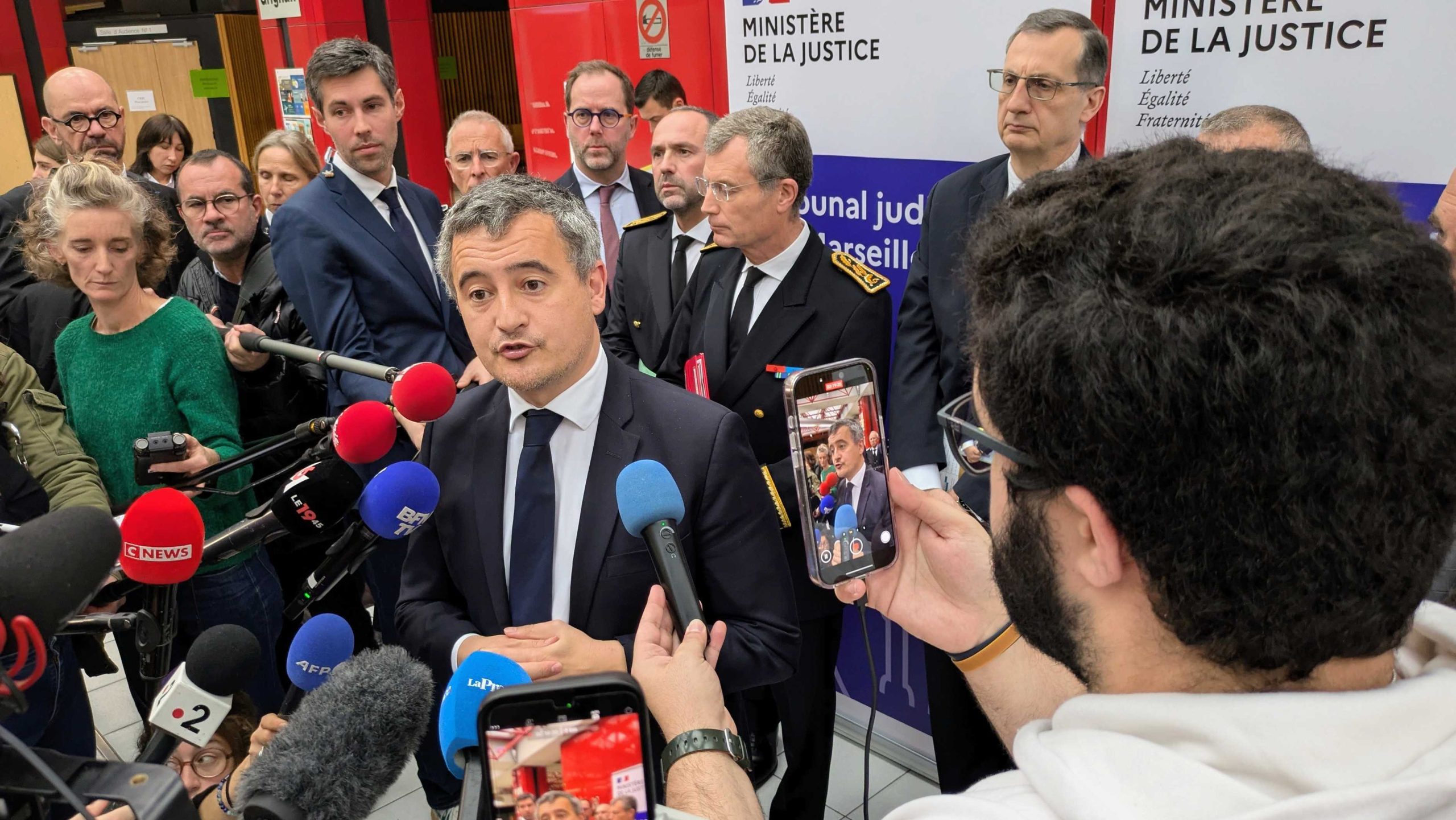Le garde des Sceaux Gérald Darmanin, le 2 janvier 2025. (Photo : CMB)