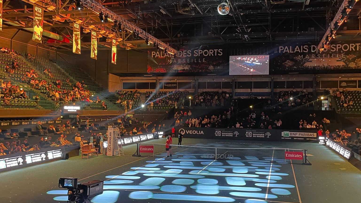 Le Palais des Sports ce mercredi lors de l