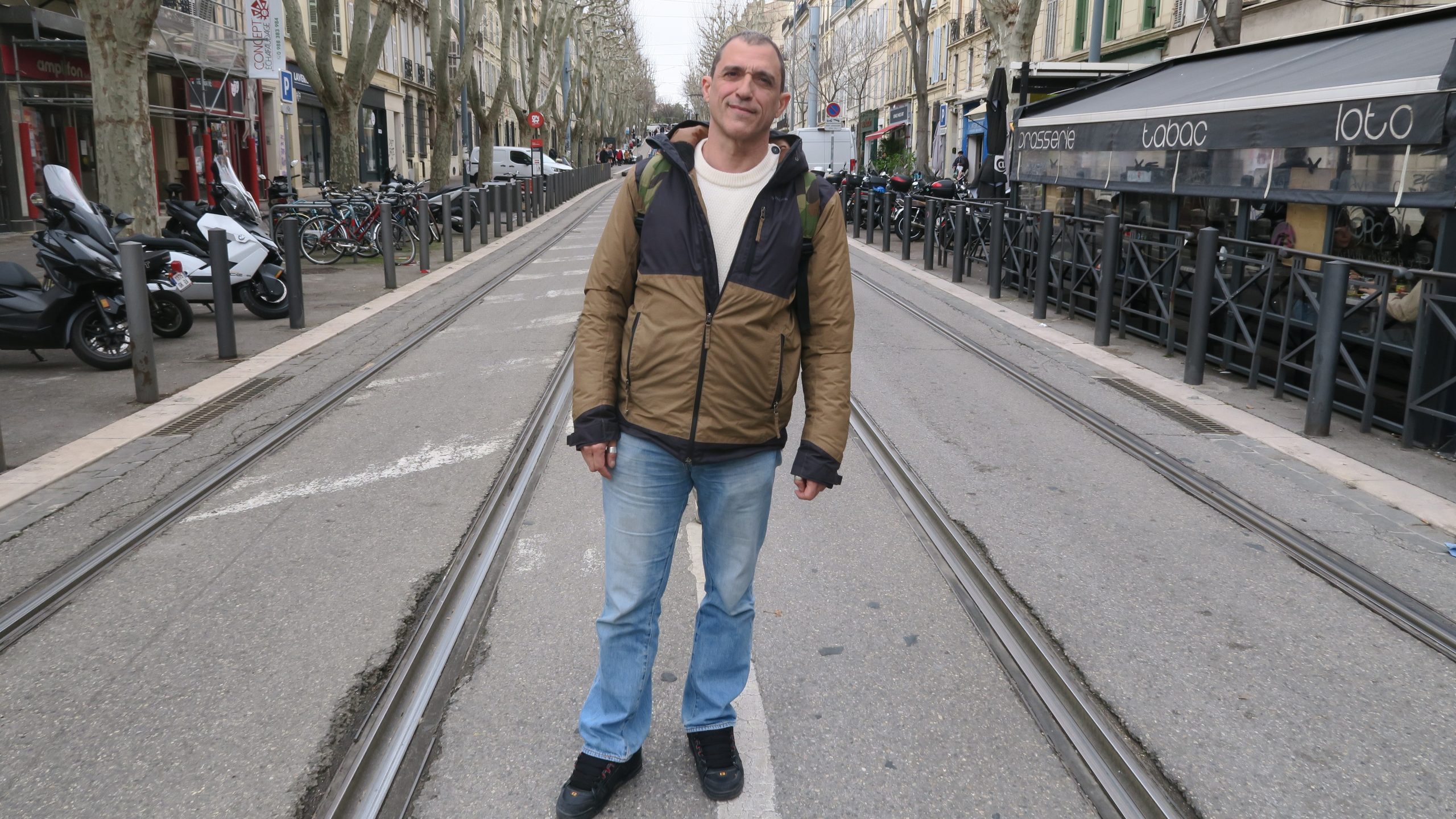 Nicolas Burlaud, boulevard Chave. (Photo : B.G.)