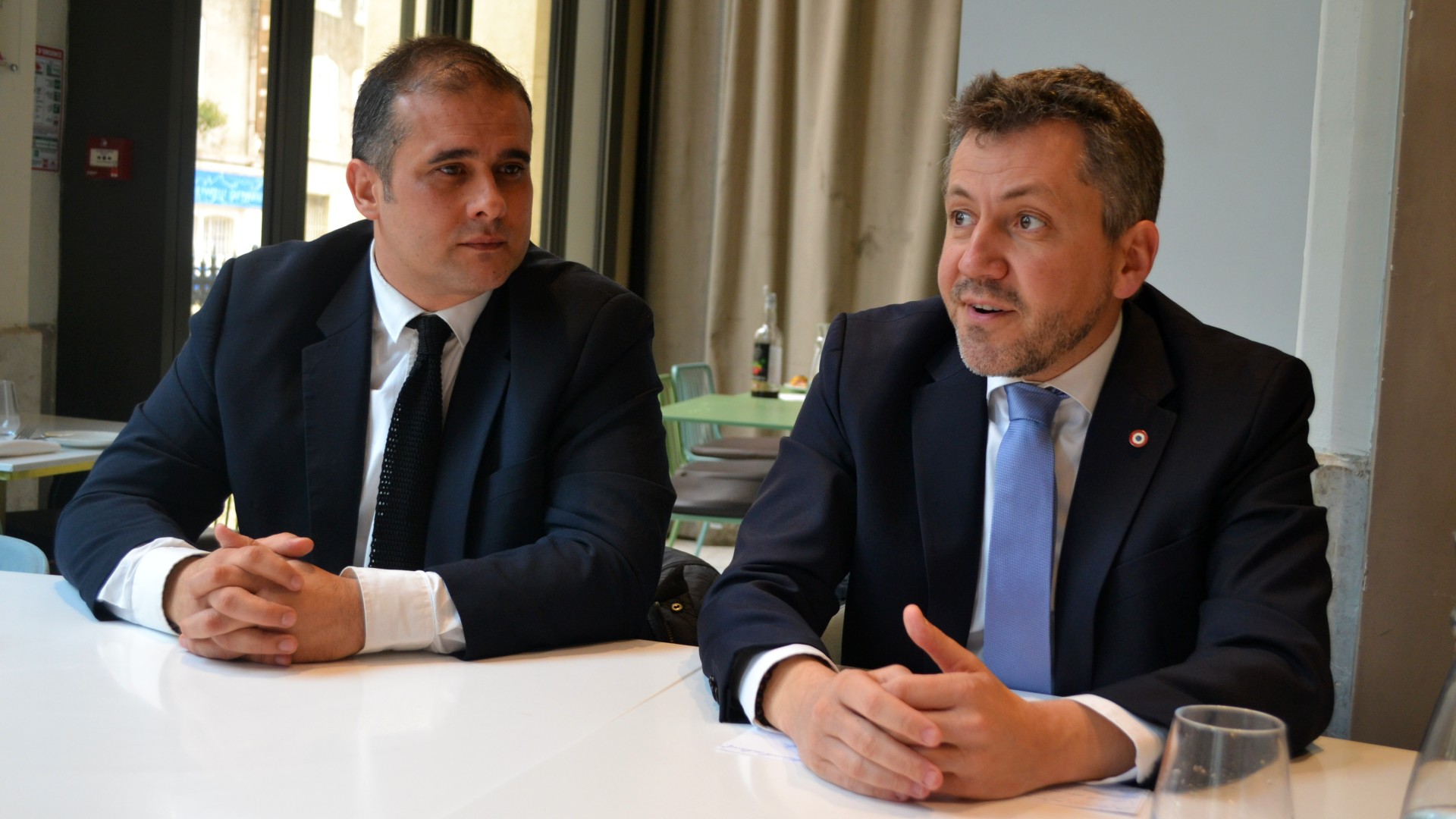 Fabien Bravi et Franck Allisio le 24 février 2025. (Photo : ML)