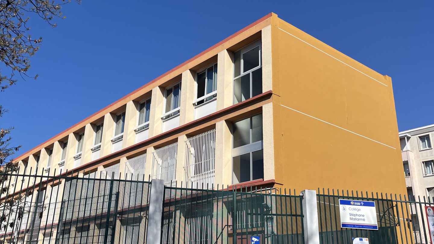 Le collège Stéphane-Mallarmé, dans le 13e arrondissement. (Photo : E.M)