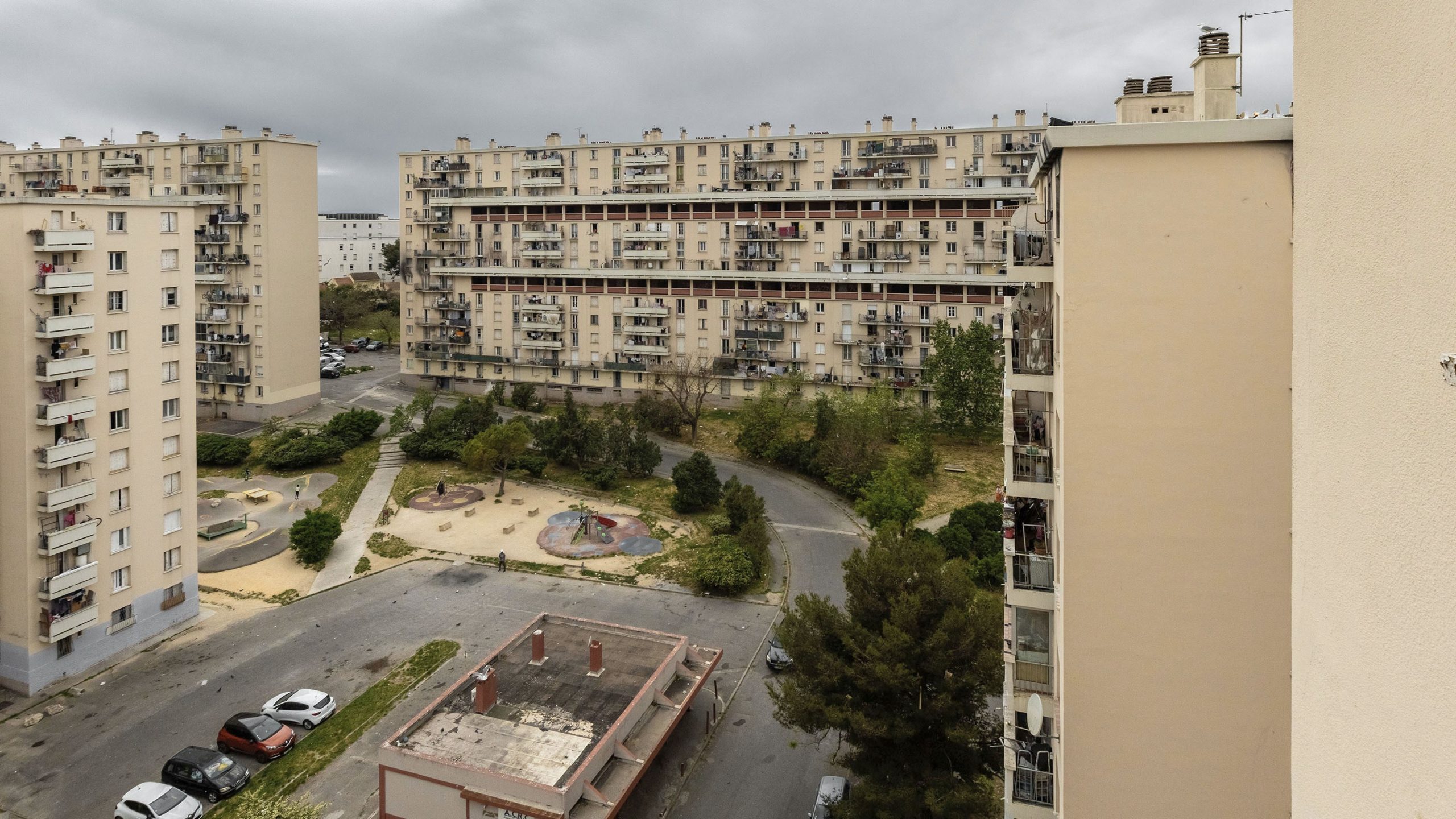 Une vue générale des Rosiers, depuis le bâtiment J. (Photo : Emilio Guzman)