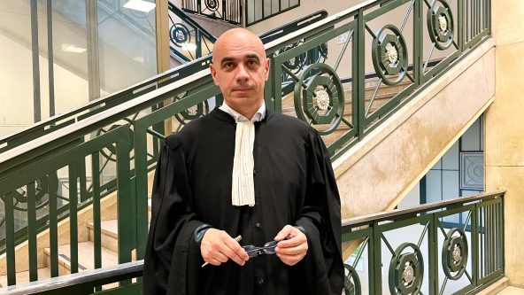 Me Fabrice Giletta, avocat des deux prévenus. Affaire du vol de la caisse de la Fête de la rose du PS 13, 14 septembre 2024.