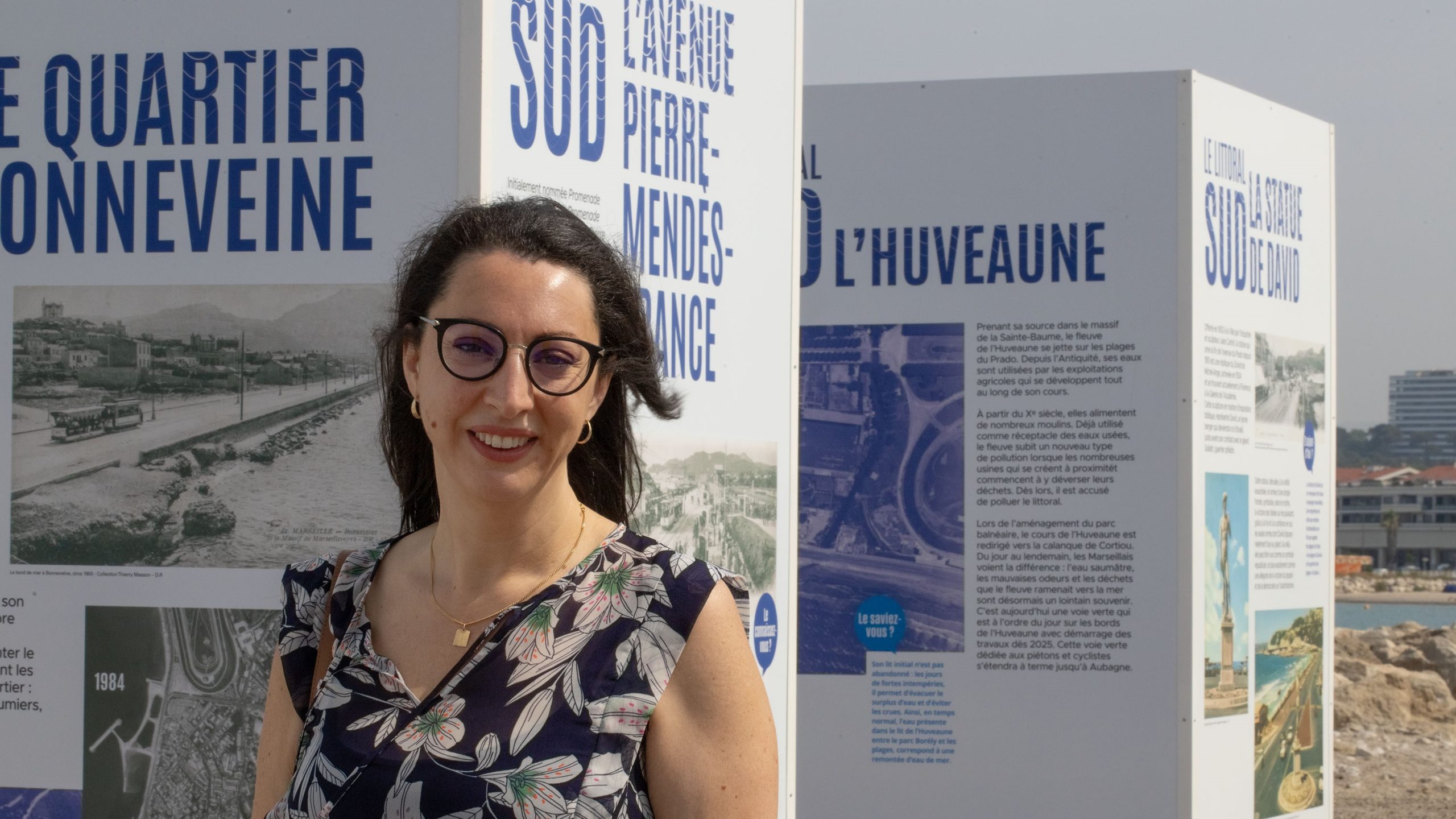 Judith Aziza sur les plages du Prado. (Photo : Emilio Guzman)