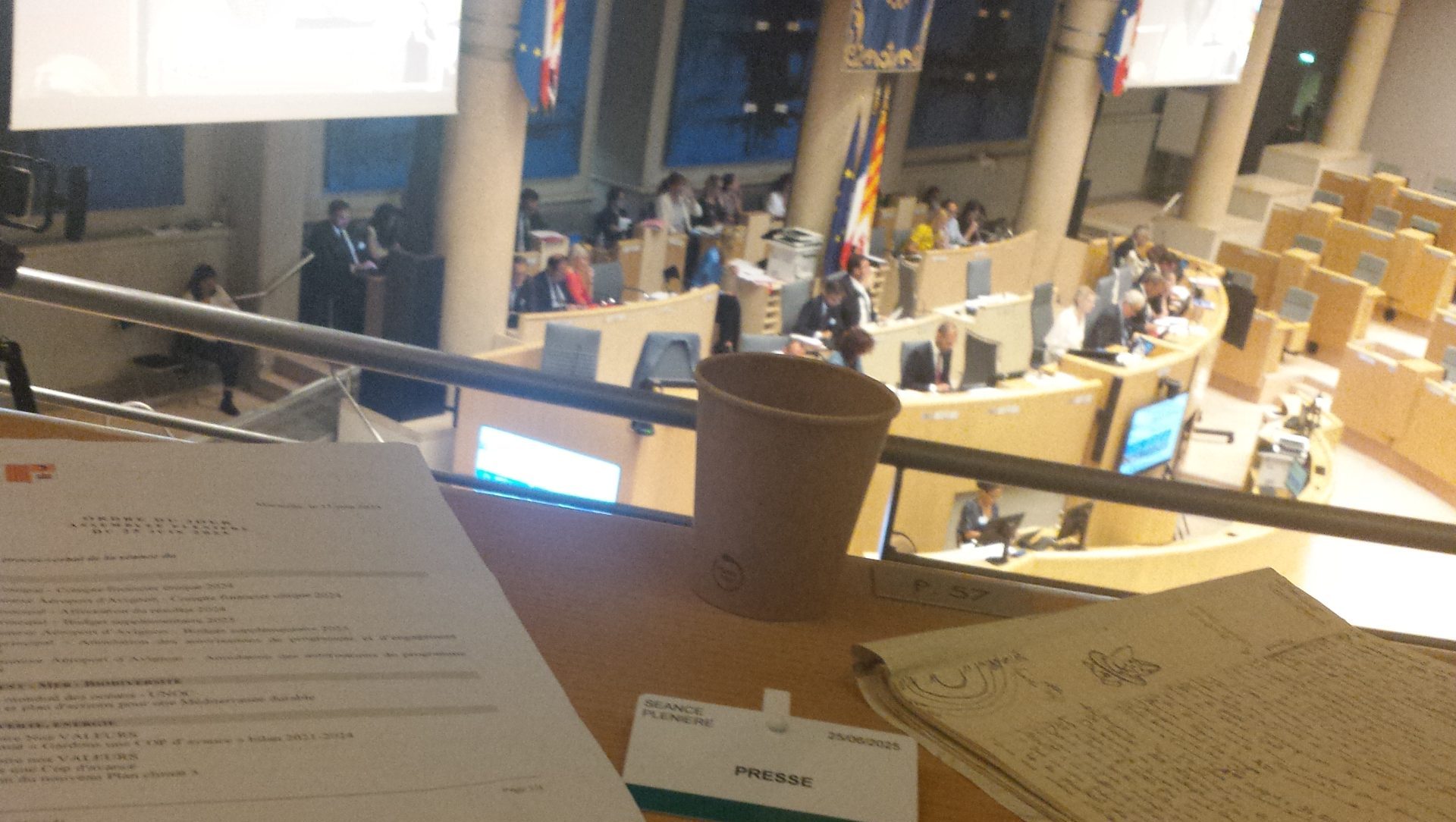 Conseil régional, le 25/06/2025. (Photo : CT)