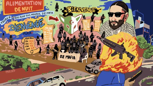 la DZ Mafia. Illustration Emilie Seto