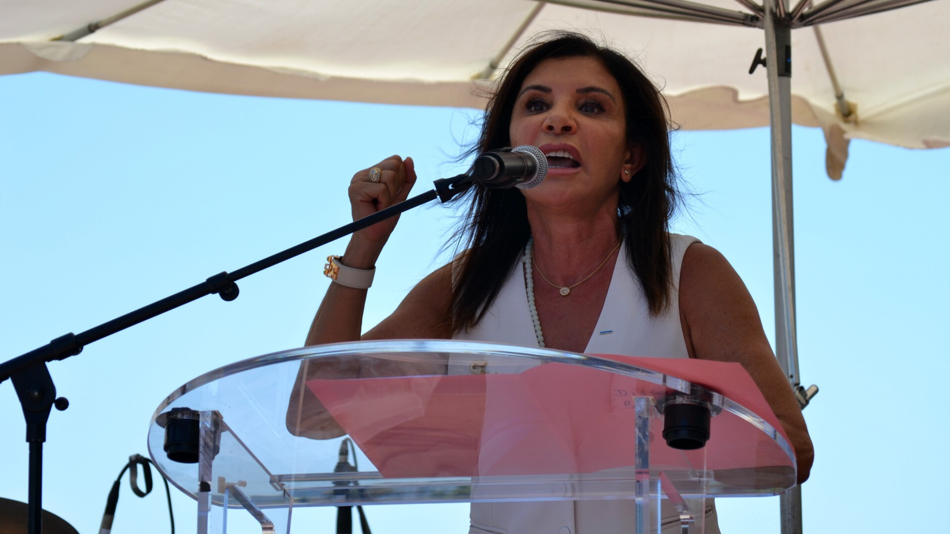 Nora Preziosi en meeting à l