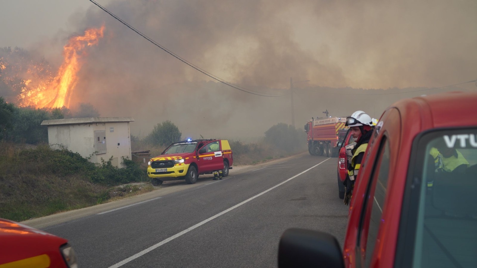 Incendie à Martigues, le 17 juillet 2025. (Photo : Pompiers 13)