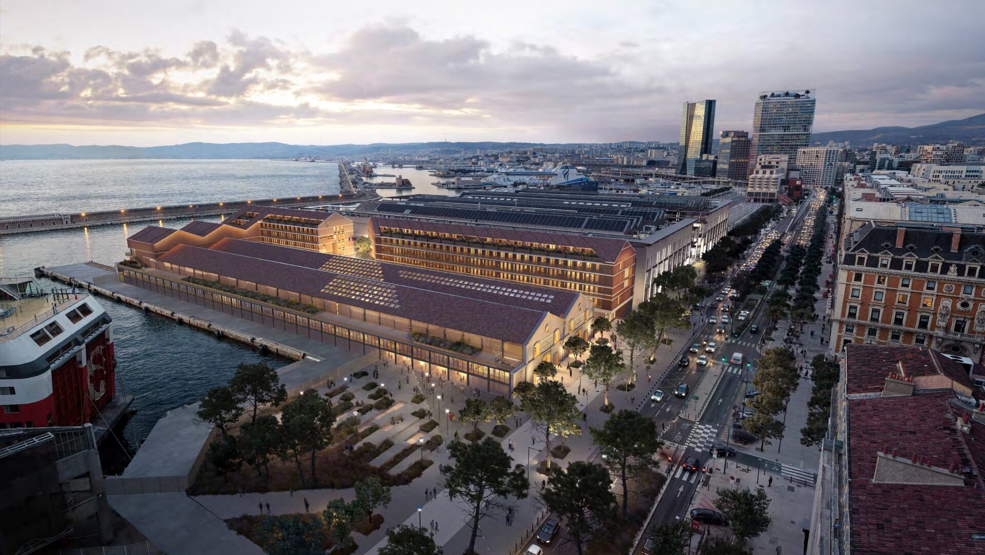 La halle J0 réhabilitée. (Crédit : cabinet Vezzoni)