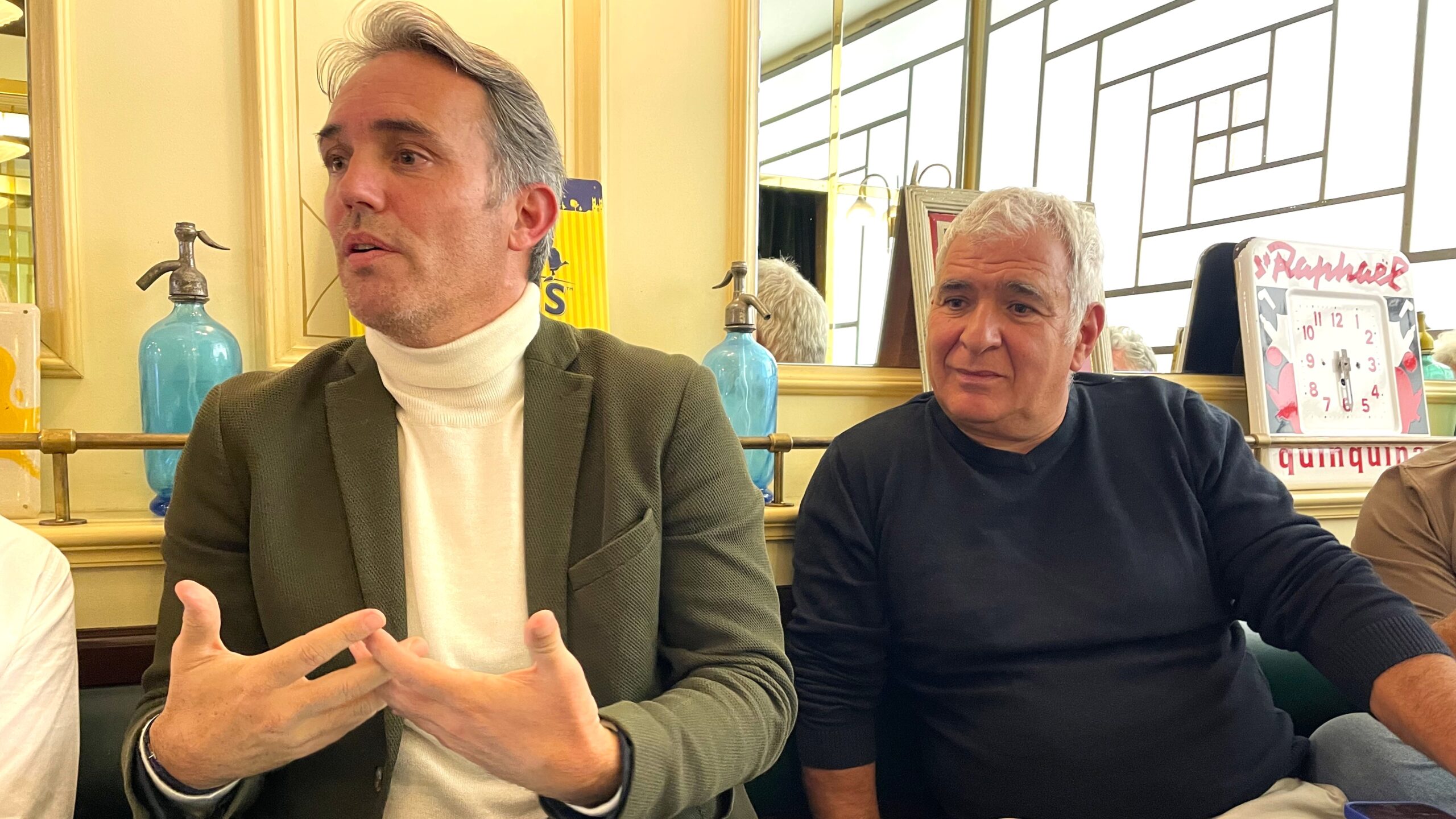 Fabien Perez (Écologiste) et Christophe Madrolle (UCE) membres fondateurs du think tank Écologie des solutions. (Photo : C.By.)