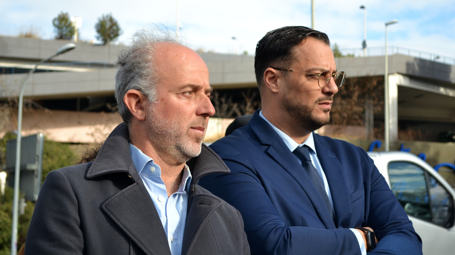 Sébastien Barles (ex-Les Écologistes) et Sébastien Delogu (LFI) à une manifestation en janvier 2025. (Photo : ML)