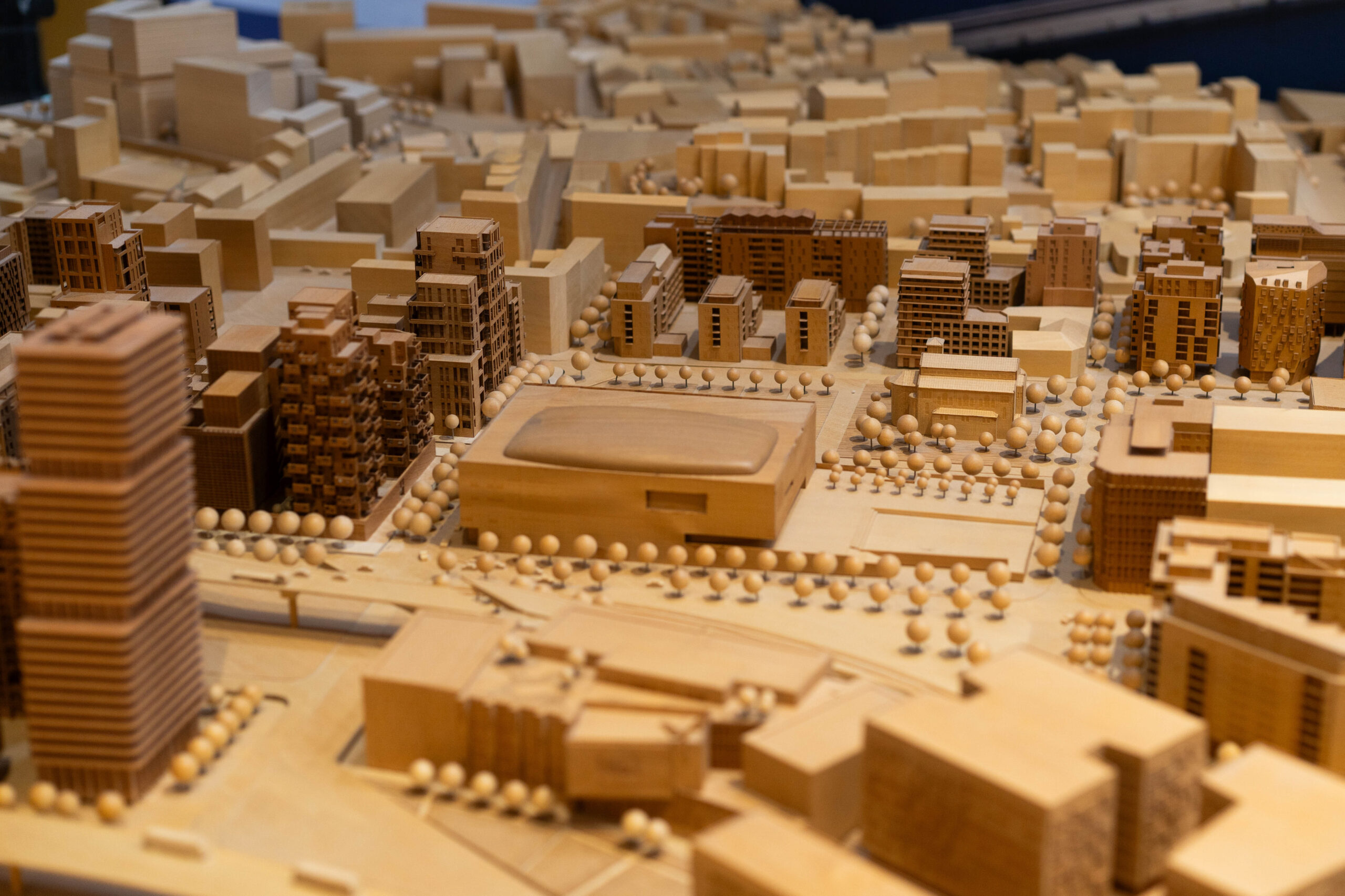 Maquette du projet Euroméditerranée aux Dock des Sud à l