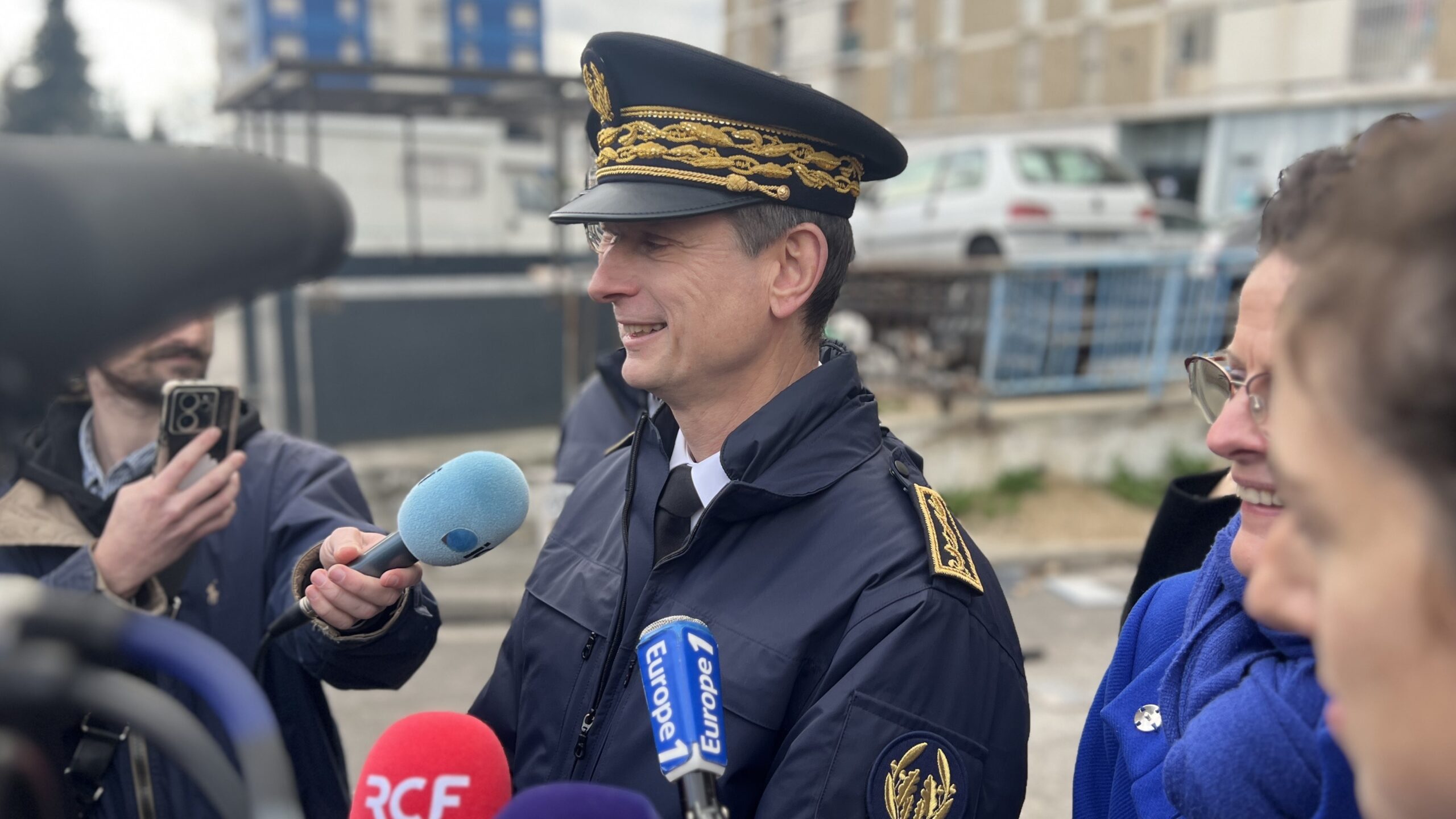 Le préfet de région, Jacques Witkowski, lors de la première opération de pilonnage de grande ampleur à Marseille. (Photo : CMB)