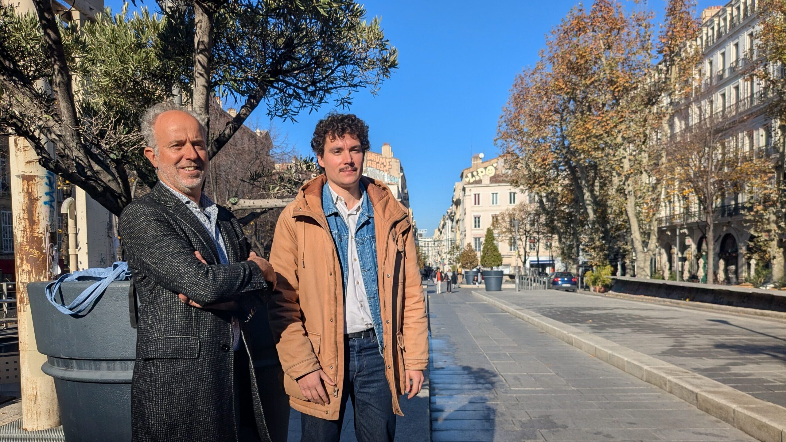 Sébastien Barles aux côtés de Paul Poulain, après une conférence de presse sur les PFAS. (Photo : V.A.)