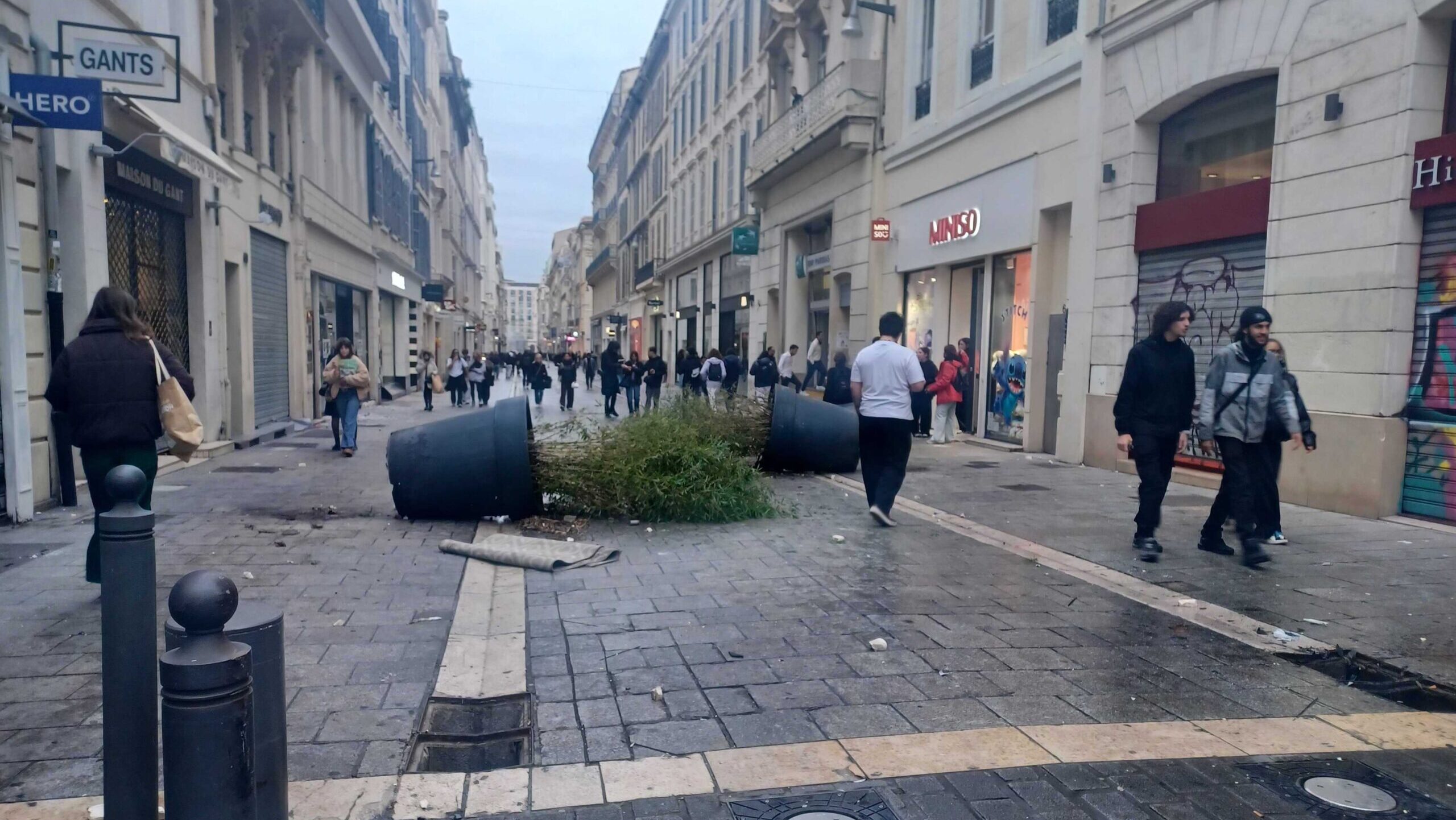 La rue Saint-Ferréol après la manifestation en soutien aux Kurdes de Syrie. (Photo : CC)