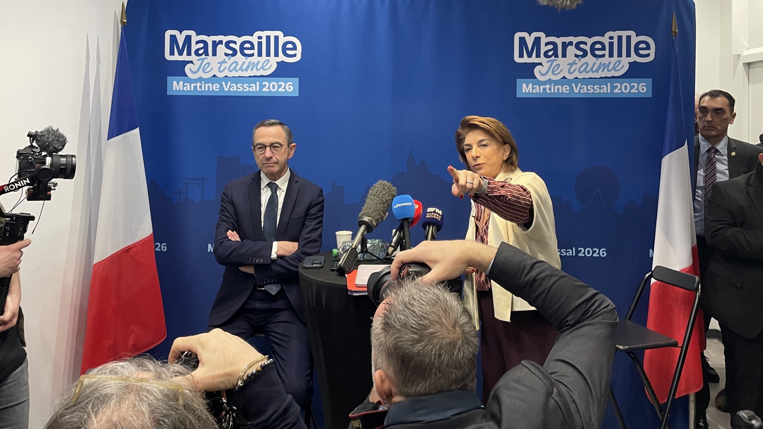 Bruno Retailleau et Martine Vassal, lors d