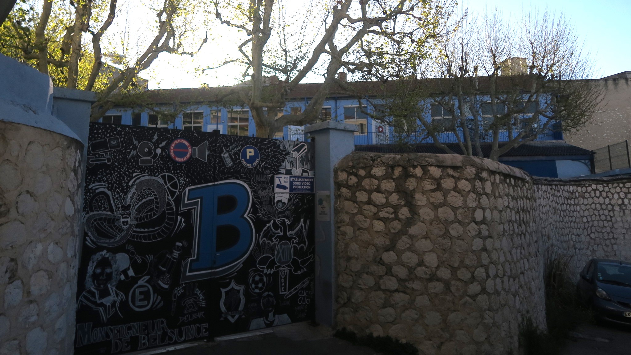 Le portail du collège Belsunce. (Photo : B.G.)