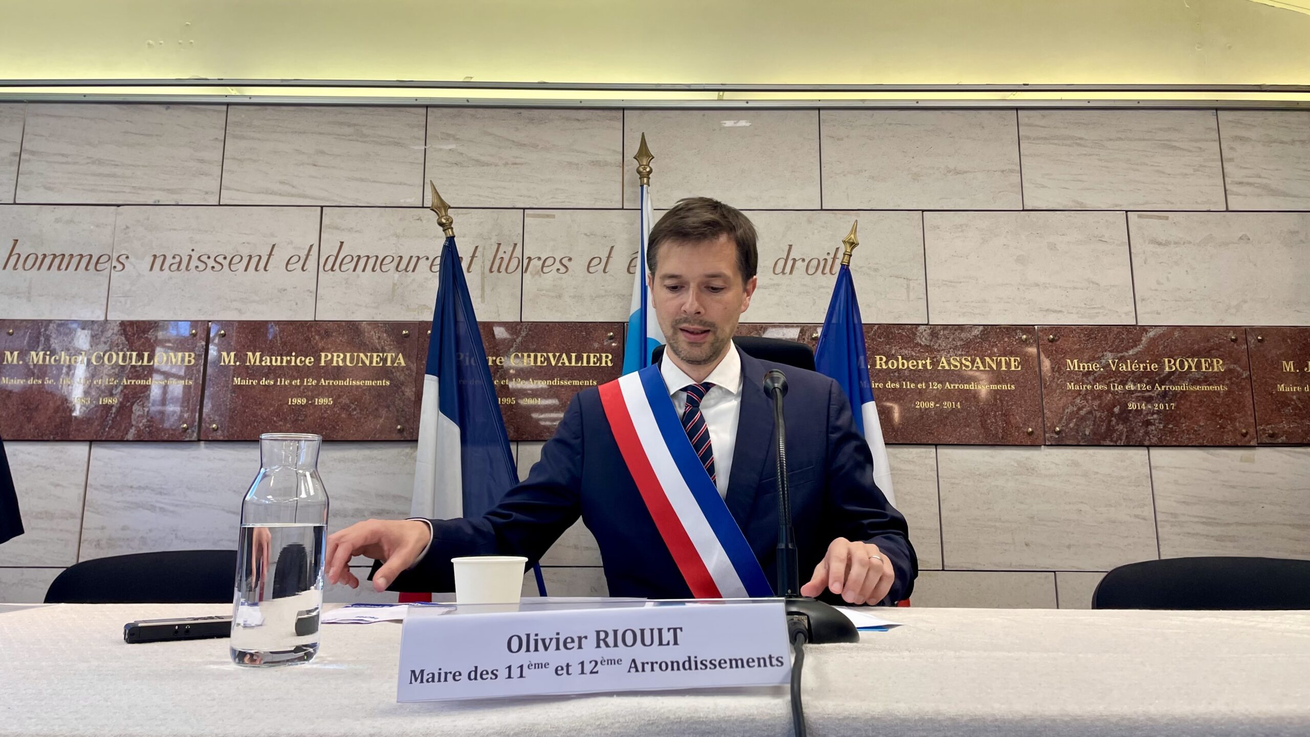 Olivier Rioult (RN), maire du 11/12 à Marseille. (Photo : Cby)