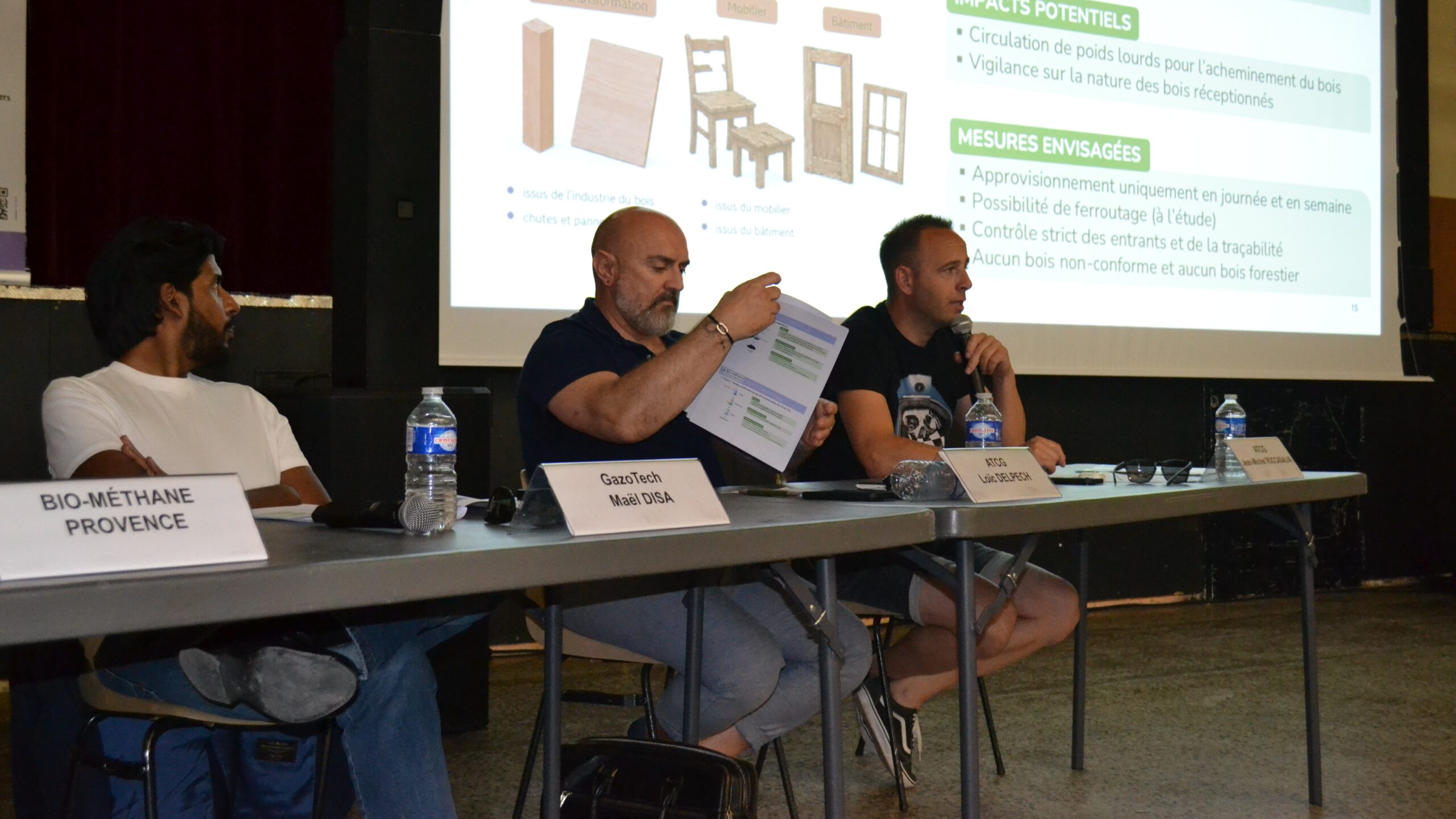 Présentation du projet Bio-méthane Provence à la Maison du peuple de Gardanne, le 26 mai 2026. (Photo : PID)
