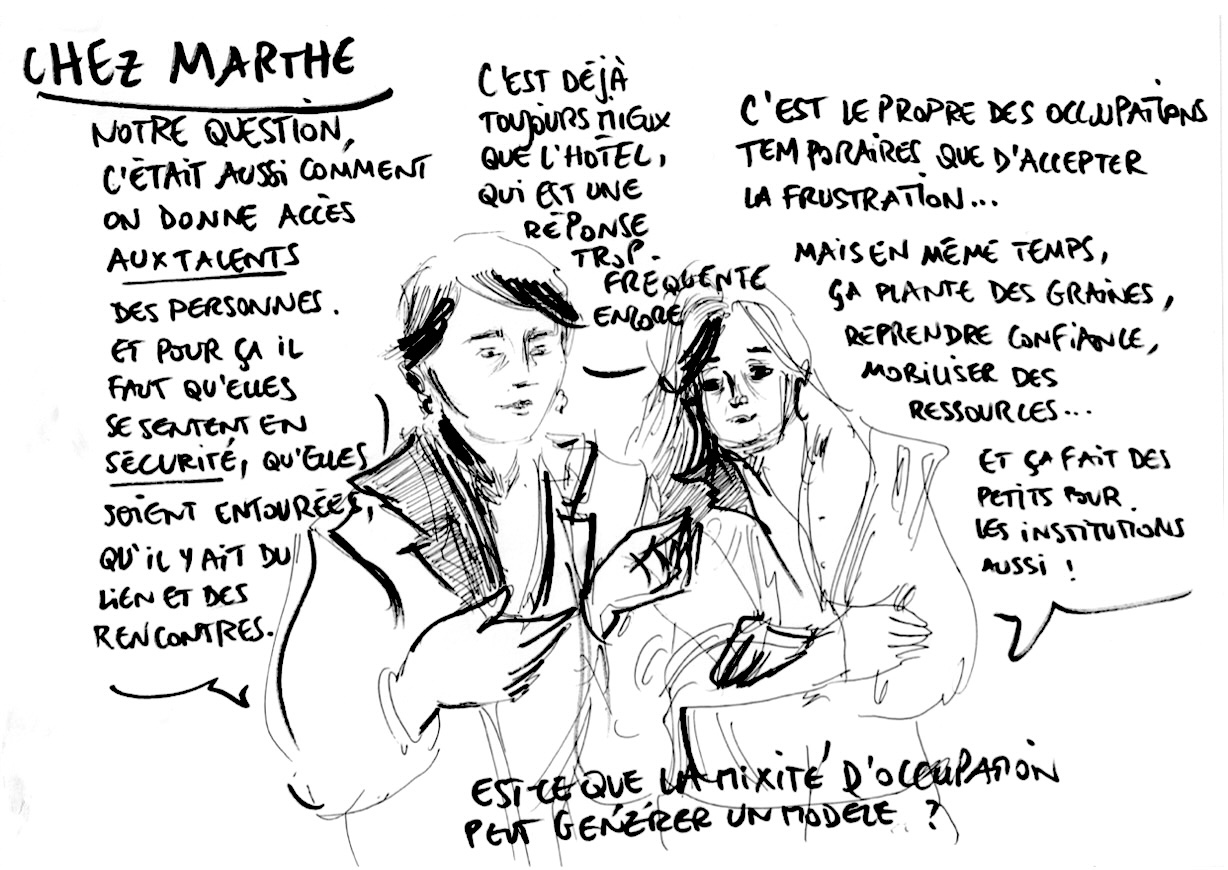 Visite croisée hospitalités religieuses Chez Marthe, mai 2026 © Jeanne Chiche