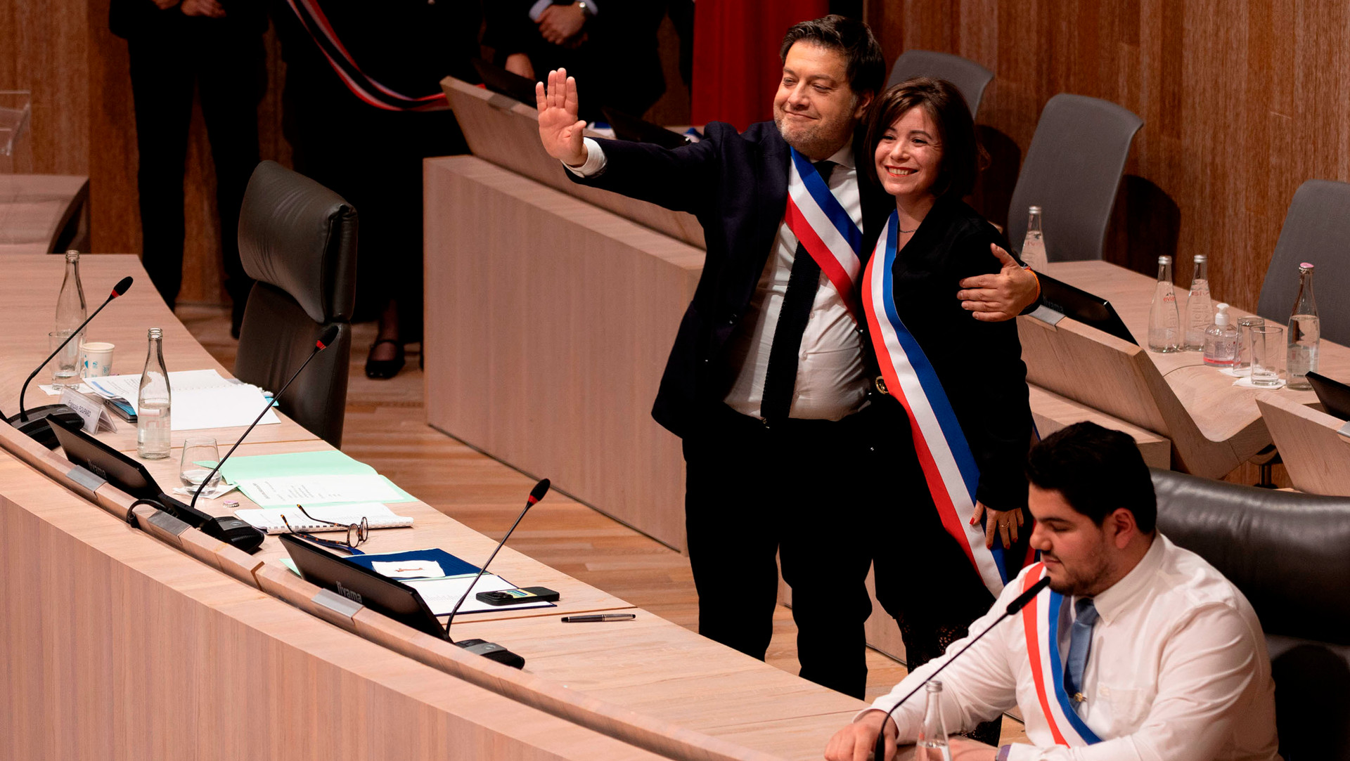 Audrey Gatian lors de son élection comme adjointe au maire de Marseille, en mars 2026.