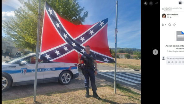 À Simiane-Collongue, Renaud Muselier, les bikers et le drapeau des suprémacistes blancs