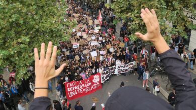 Les lycéens et étudiants de la “génération Macron” battent à nouveau le pavé à Marseille