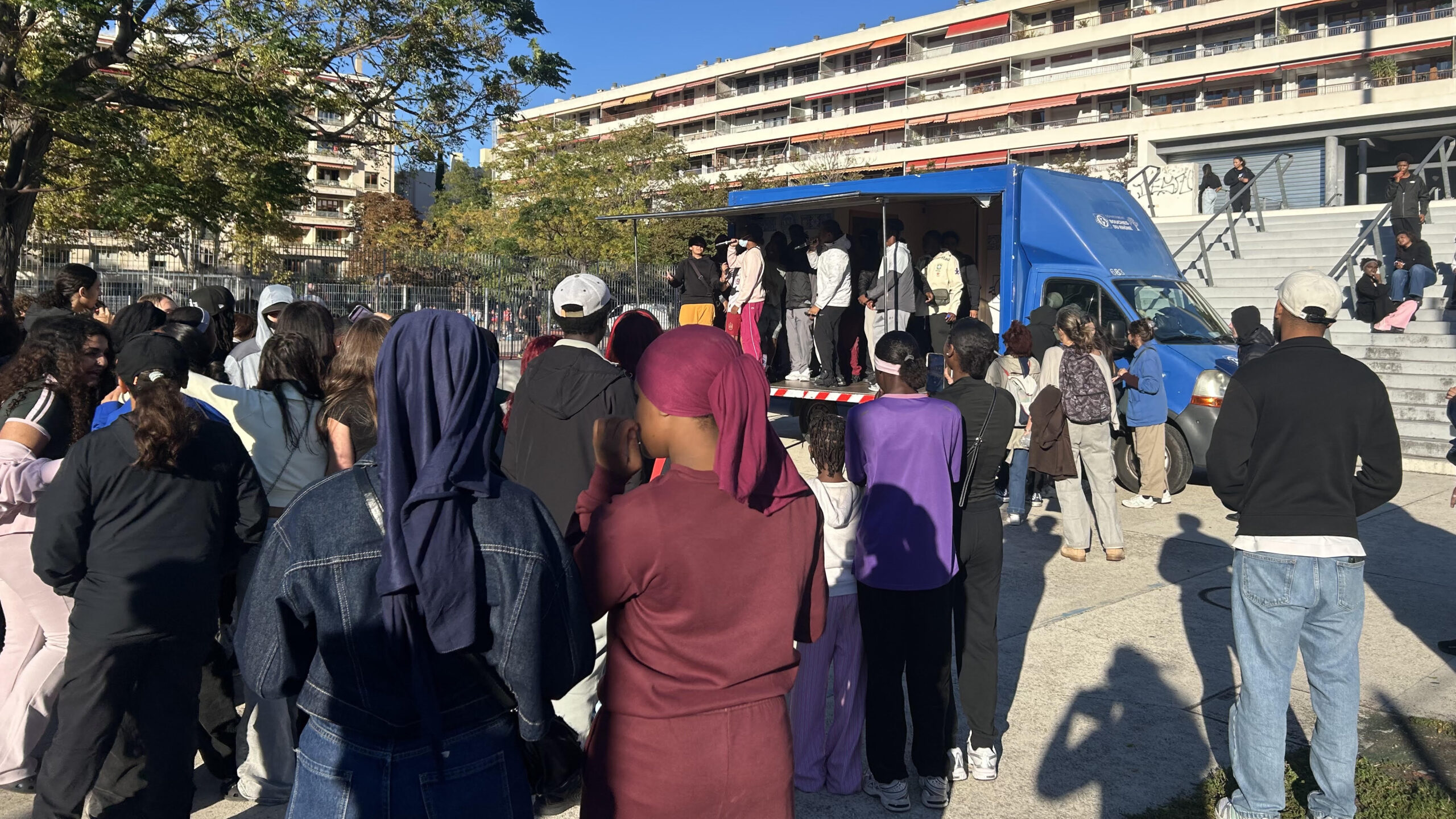 Concert de rap organisé à l'occasion de la journée de prévention de la délinquance au complexe sportif Vallier (Photo : MF)